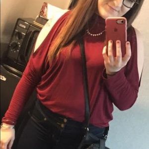 Maroon “going out” top!